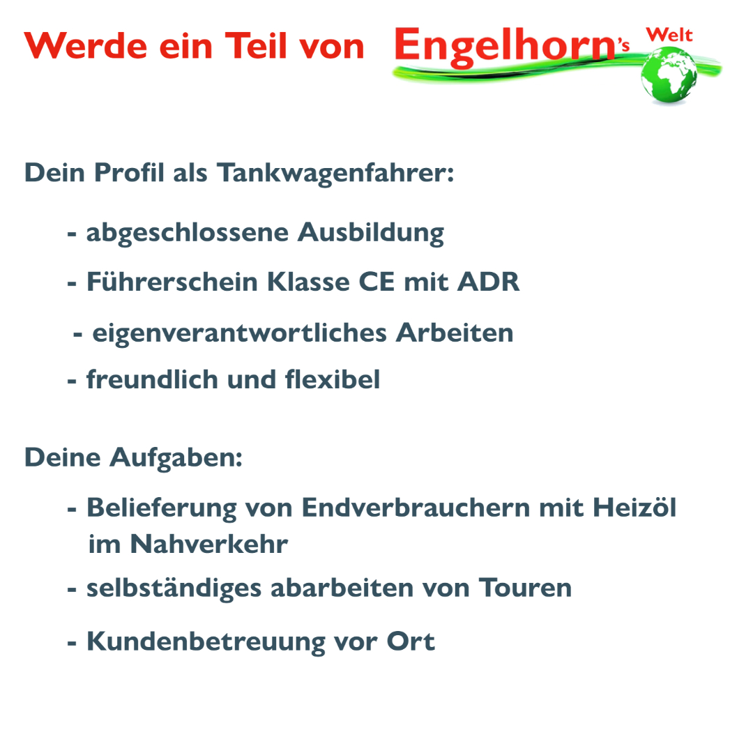 Stellenanzeige   Tankwagenfahrer 2