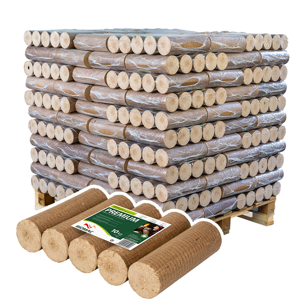 BIOMAC PREMIUM Buchenholzbriketts - Palette