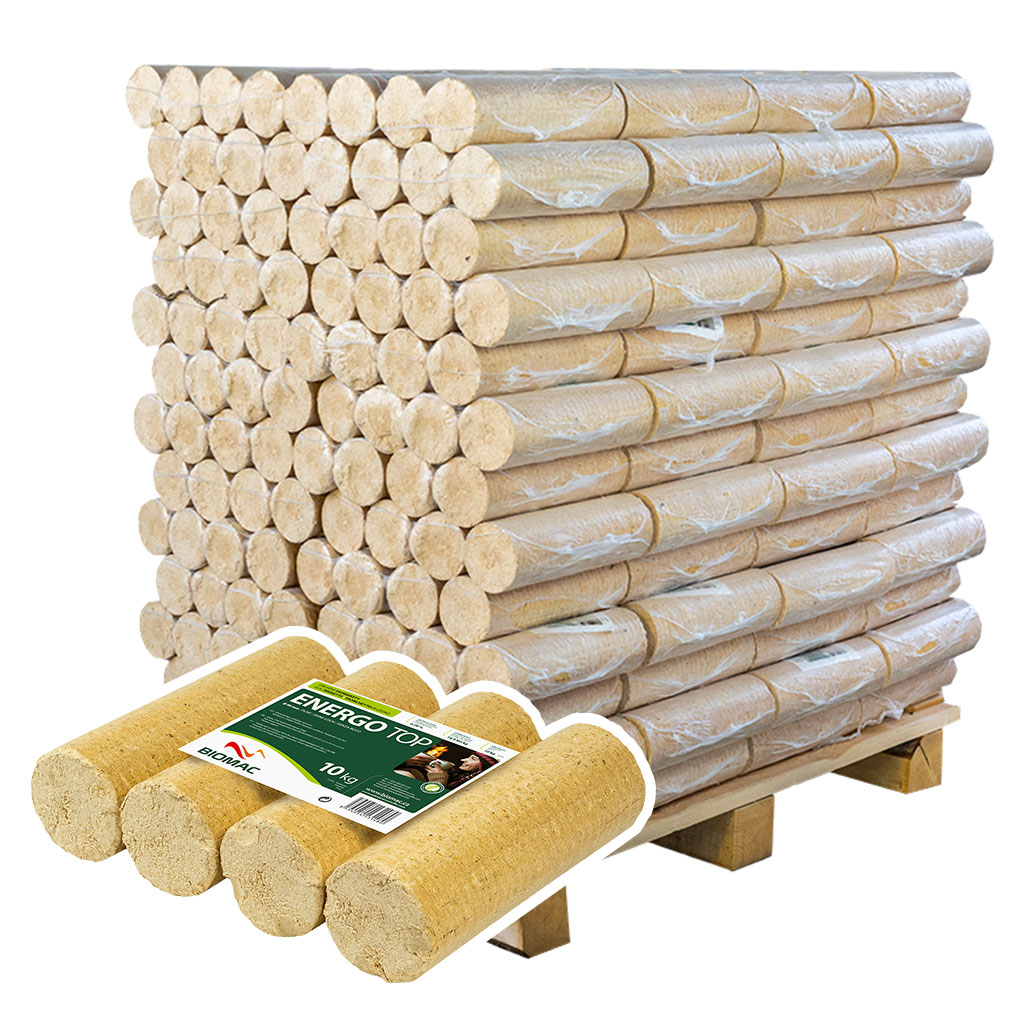 BIOMAC ENERGO TOP Fichtenbriketts - Palette