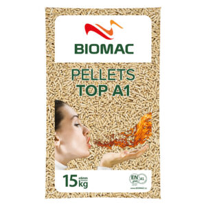 BIOMAC TOP A1 Holzpellets – 15 kg Sack